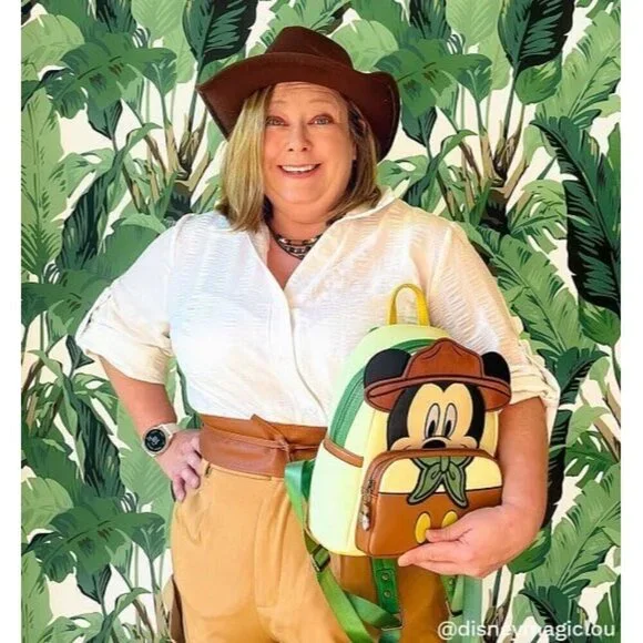 Women Disney Mickey Mouse Adventureland Cosplay Double Strap Shoulder Bag Purse